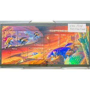 Australia Space Exploration 45c Stamps Block Of 4 CTO 2000 Very Fine Used